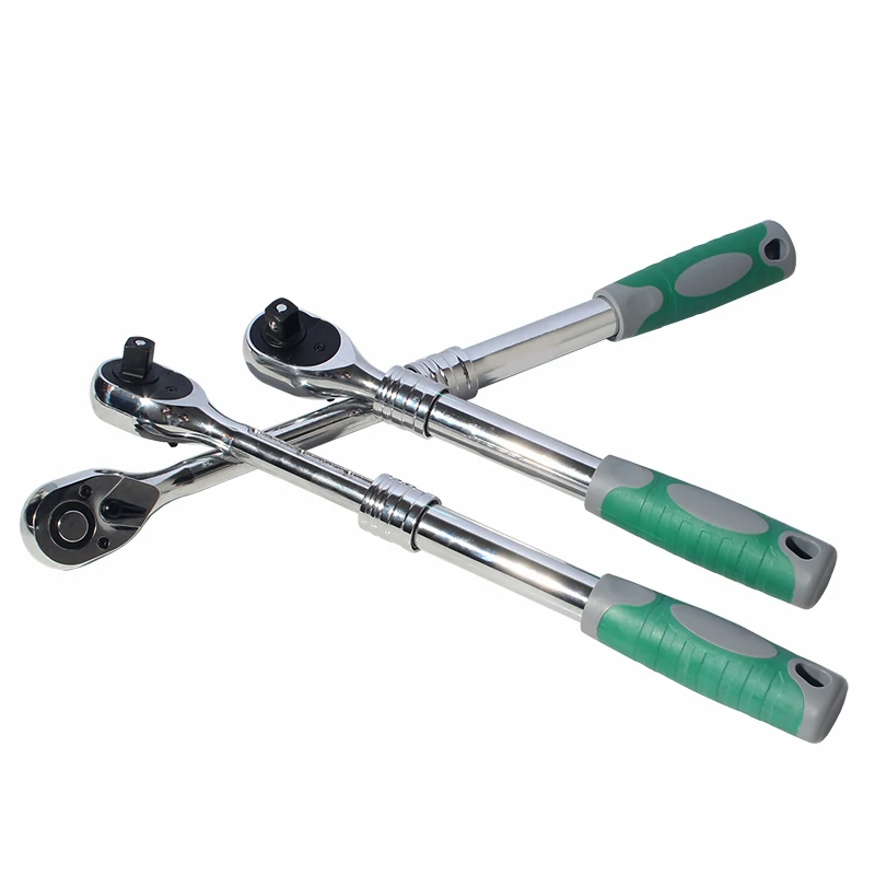 

3Pcs/Set 1/2 Inch Auto Telescopic Ratchet Wrench Universal Key Spanner Length 31-44cm Torque Wrench Car Hand-held Repair Tools