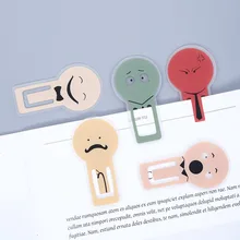 Обучение офисная книга папка Творческий канцелярские милые выражение клип страница настроение моделирование эмоциональные закладки Малый подарок