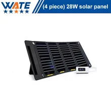 28W solar charger, liquid crystal display, monocrystalline silicon charging board, mobile phone camera, mobile power supply