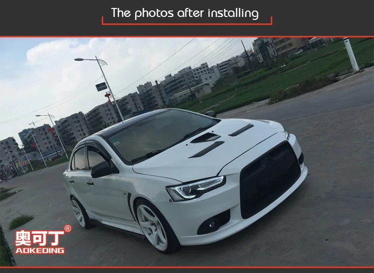 AKD тюнинг автомобильные фары для Mitsubishi Lancer EX 2008- светодиодные фары DRL ходовые огни биксеноновые фары противотуманные ангельские глаза