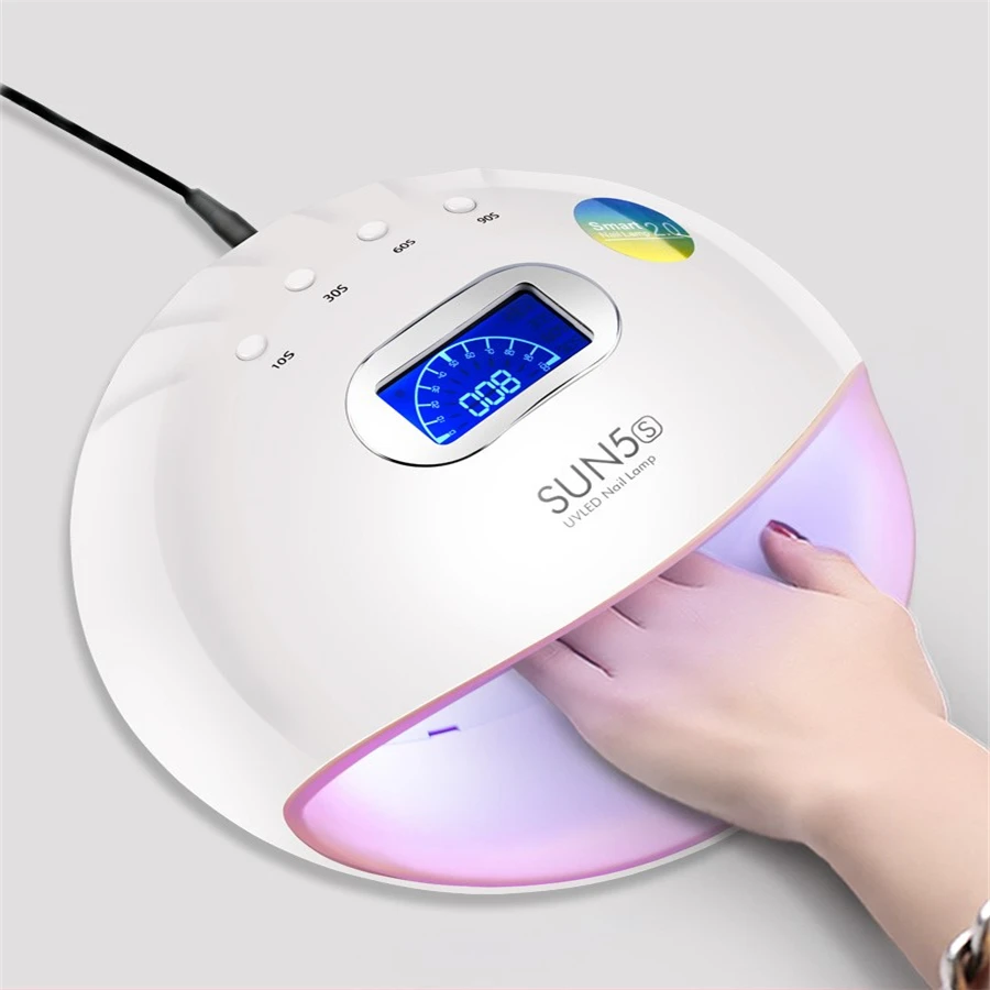 

Sun5s 72W UV Lamp for Manicure Led Nails Dryer Ice Lamp Hybrid Gel Curing UV Light for Gel Nails Polish Dryer