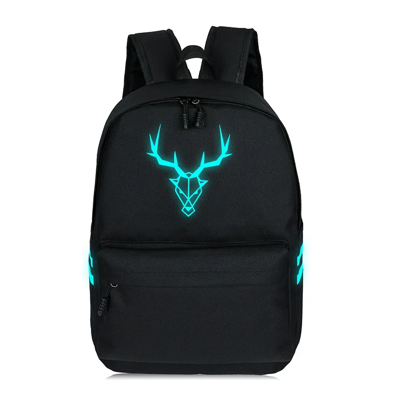 SAHigh School Backpacks For Teenager Luminous Bags Large Size Capacity Travelling Student Cute Cat Daily Book Bag | Багаж и сумки
