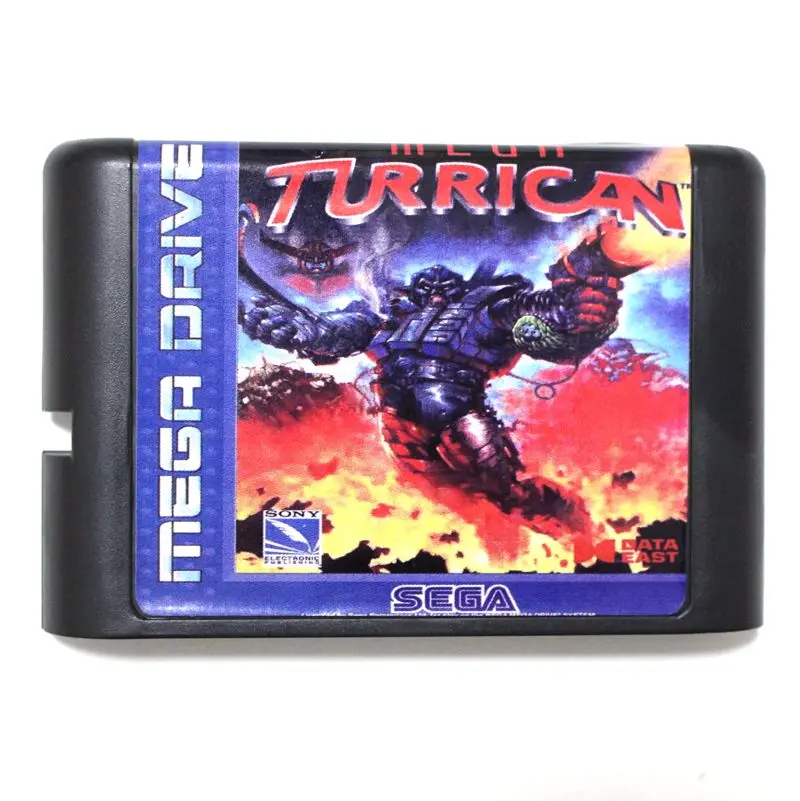 

Sega MD game card - Mega Turrican for 16 bit Sega MD game Cartridge Megadrive Genesis system