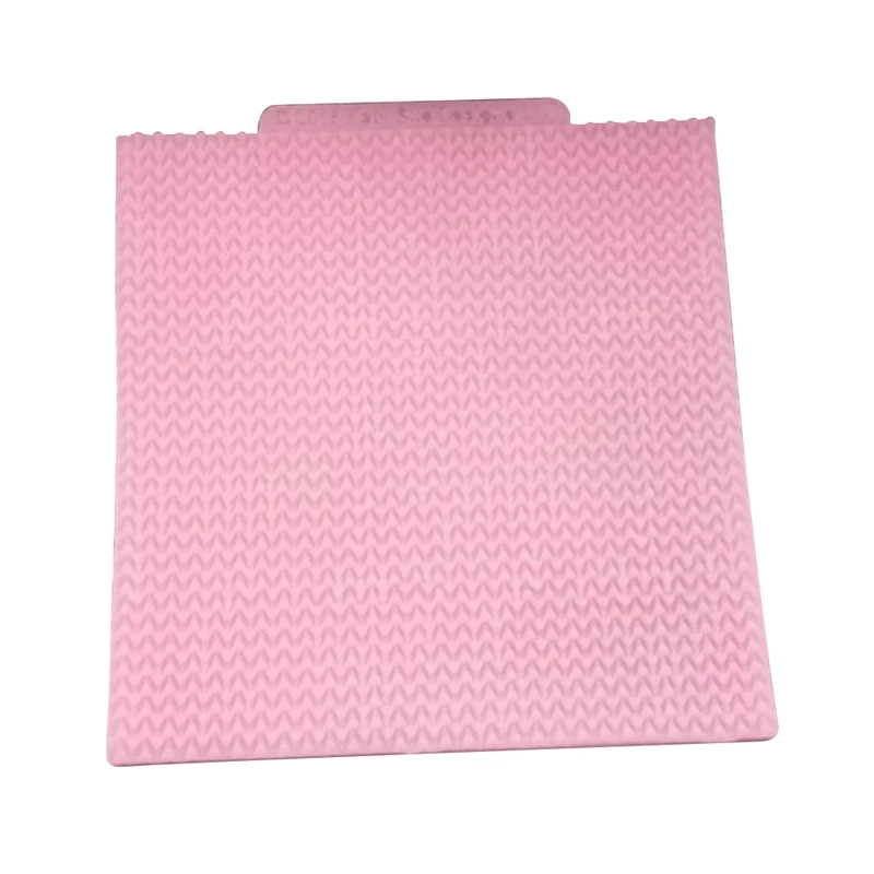 

Sweater Fabric Knitting Texture Biscuits Embossed Pad Decorating Lace Mat Tool Silicone Molds Fondant Cake Decorating