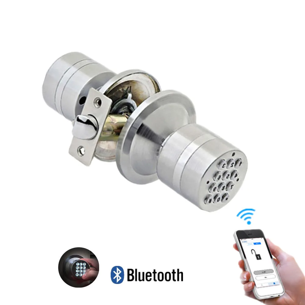 

Smart Lock Cerradura Puerta Digital Electronic Security Safety Bluetooth APP e-Keys Door Lock for keyless Entry Live Monitoring