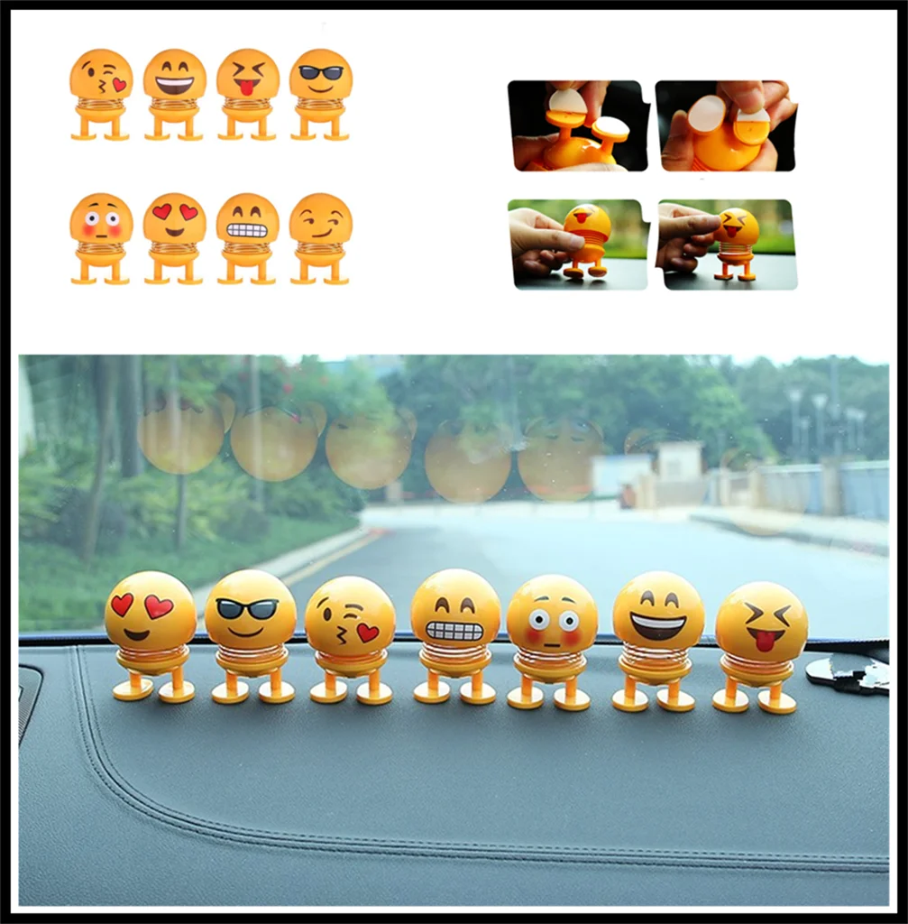 Car decoration center console shaking head spring doll personality for Mercedes Benz GLC GLC43 G350d E350 F125 E550