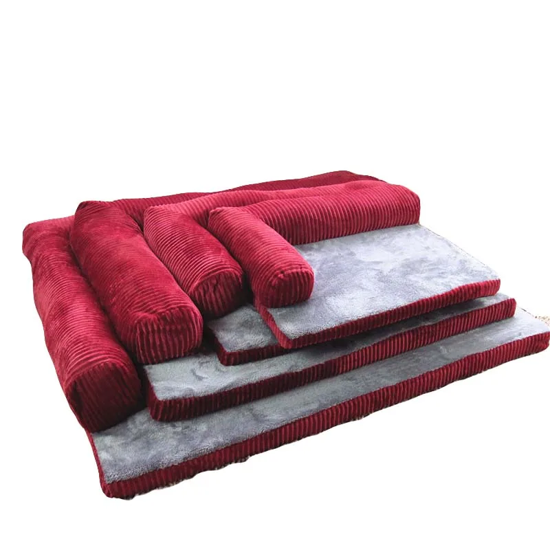 

Luxury Large Dog Bed Sofa Dog Cat Pet Cushion For Big Dogs Washable Nest Cat Teddy Puppy Mat Kennel Square Pillow Pet House
