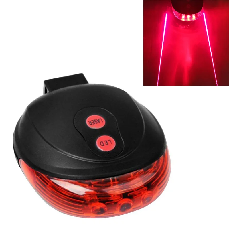 

LED Bicycle Light 2 Lasers Bike Rear Light Cycling Tail Lights Mountain Bicycle Lights Lamp For Bike Accessories