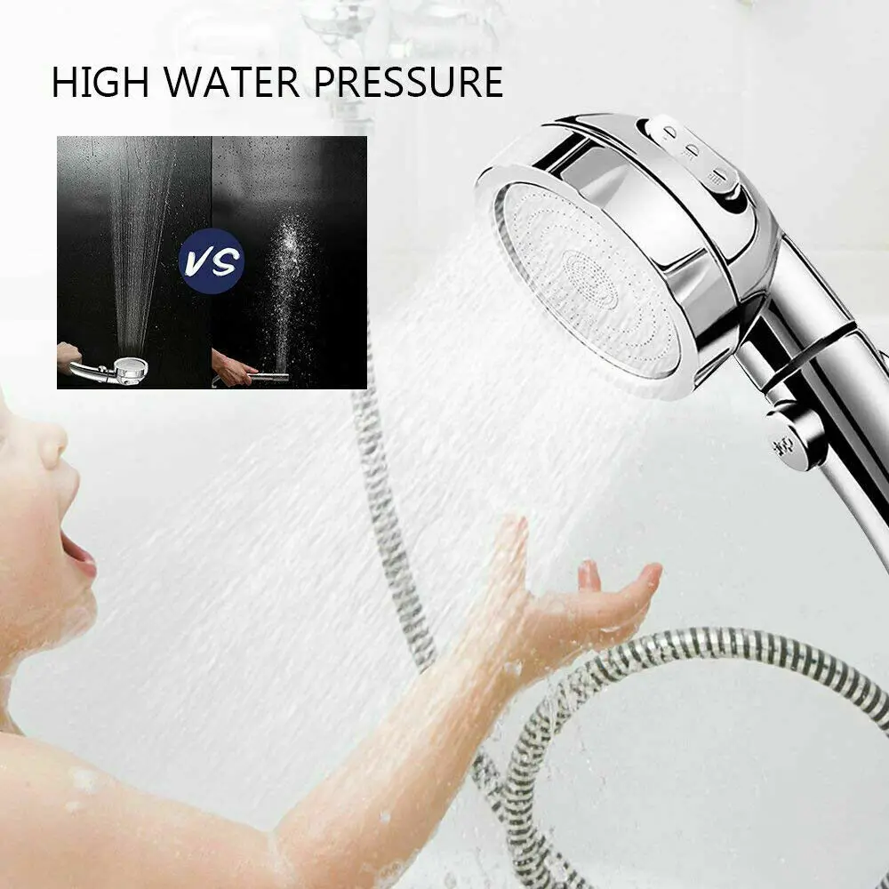 

Pressurized Lightweight Shower Head Three Mode Save Water Bath Shower Hand-Held High Pressure Bathroom Sprinkler