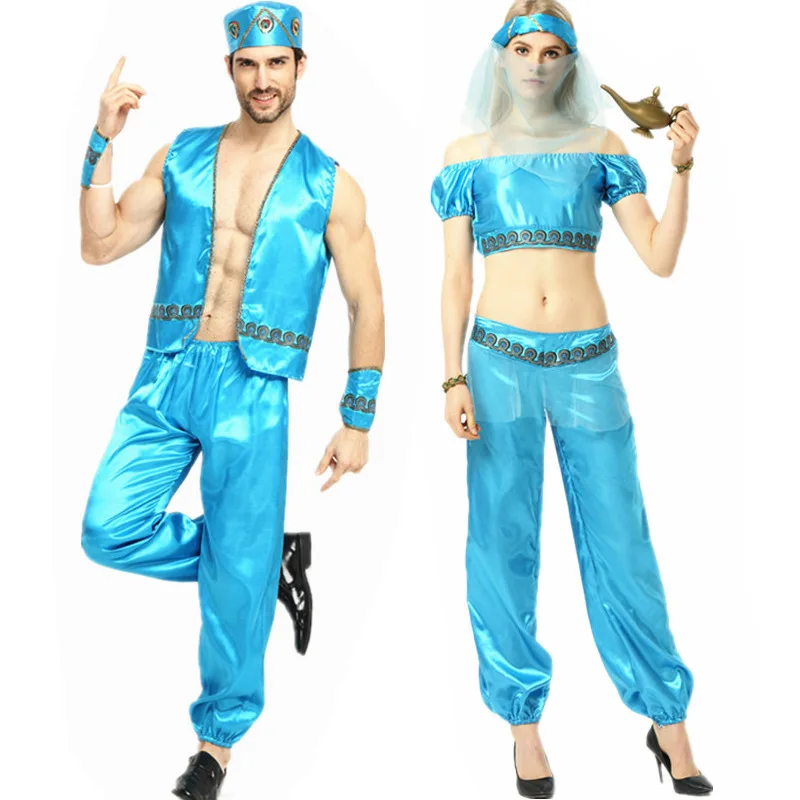Adult Aladdin Muscle Costume for Men Cosplay Aladdin Jasmine Princess Arabian Prince Cosplay Costume Adult Aladdin Muscle Costume for Men Cosplay Aladdin Jasmine Princess Arabian Prince Cosplay Costume