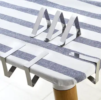 

Stainless Steel Tablecloth Cover Clips Triangl Table Cloth Holder Wedding Prom Tablecloth Clamps Practical Party Tools