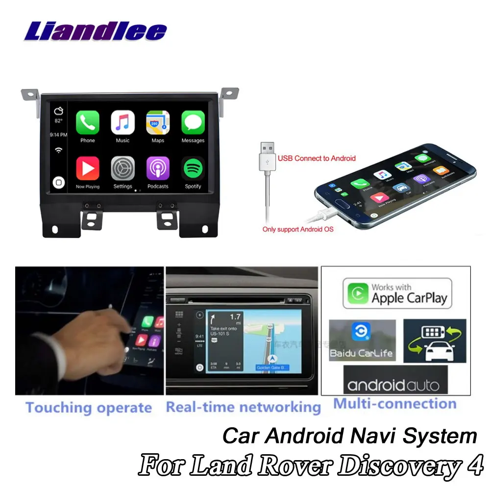 Liandlee Система Android для Land Rover Discovery 4 LR4 L319 2009~ Радио Стерео Carplay gps Nav карта навигация Мультимедиа - Цвет: Carplay