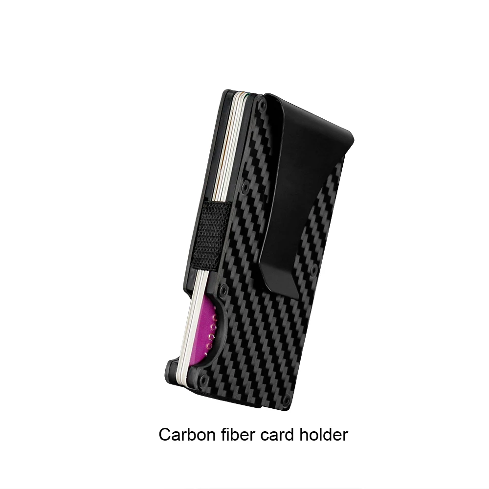 0 : Buy Portable Fashion Real Carbon Fiber Credit Card Holder Business RFID ...