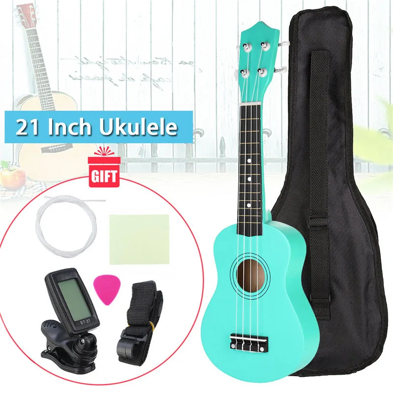 Senrhy 2" Экономическая сопрано Гавайские гитары укулеле Start pack с Gig Bag+ тюнер+ Палочки+ ремень+ Тематические товары про рептилий и земноводных ткань наборы для ухода за кожей высокое качество