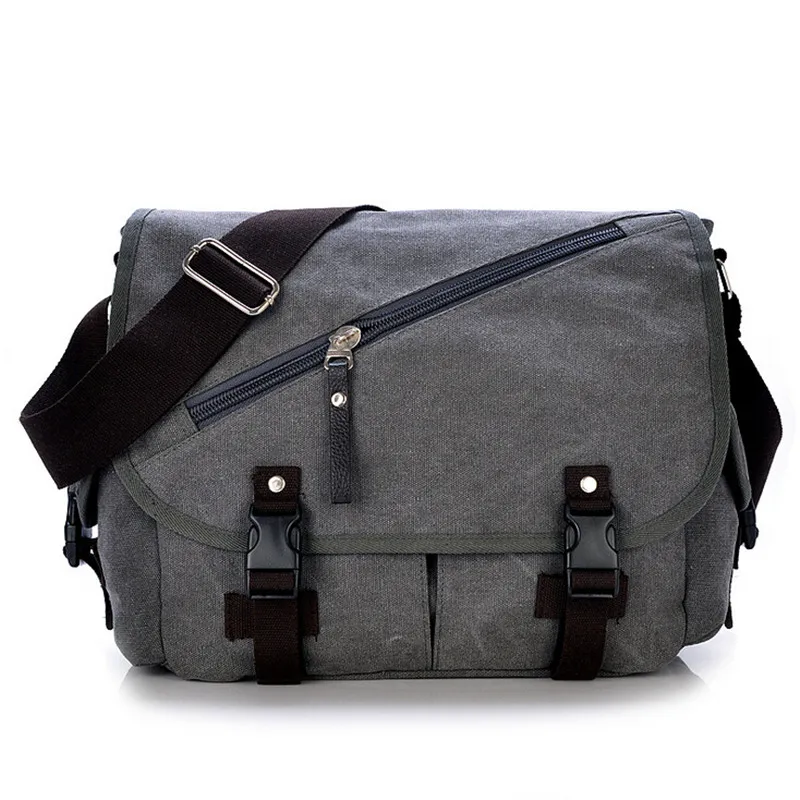 

Men Canvas Shoulder Bag Male Vintage Messenger Bags Casual Shoulder Bag Crossbody Bags Women Handbags