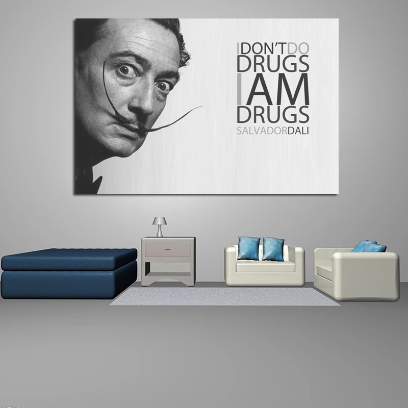 

Salvador Dali I Do Not Do Drugs Canvas Posters Prints Wall Art Painting Oil Decorative Pictures Bedroom Modern Home Decoration