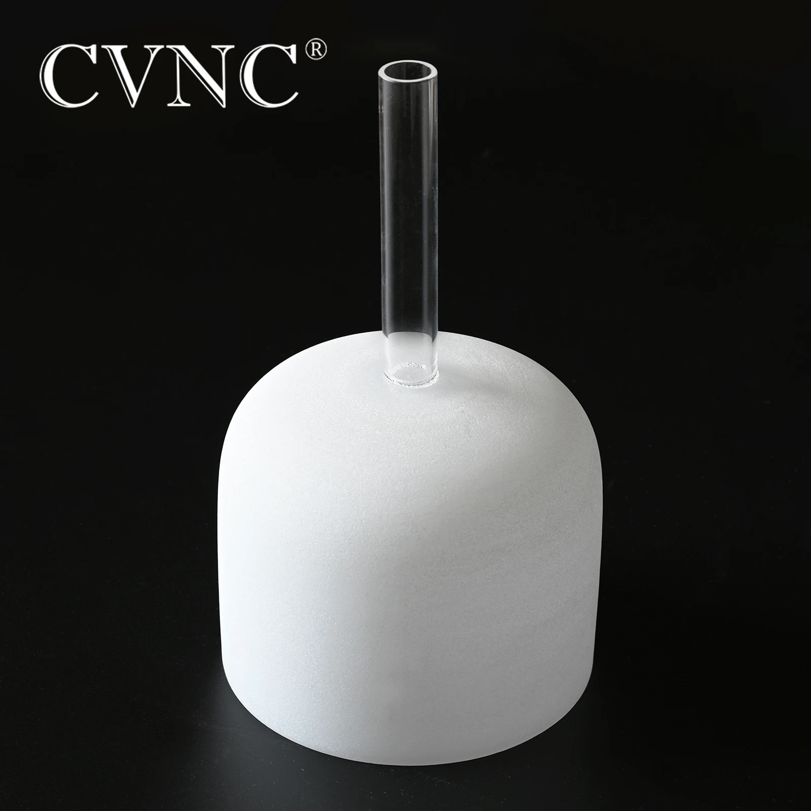 

CVNC 8" 432Hz or 440Hz Hollow Handle Note C D E F G A B any one Note Frosted Chakra Quartz Crystal Singing Bowl