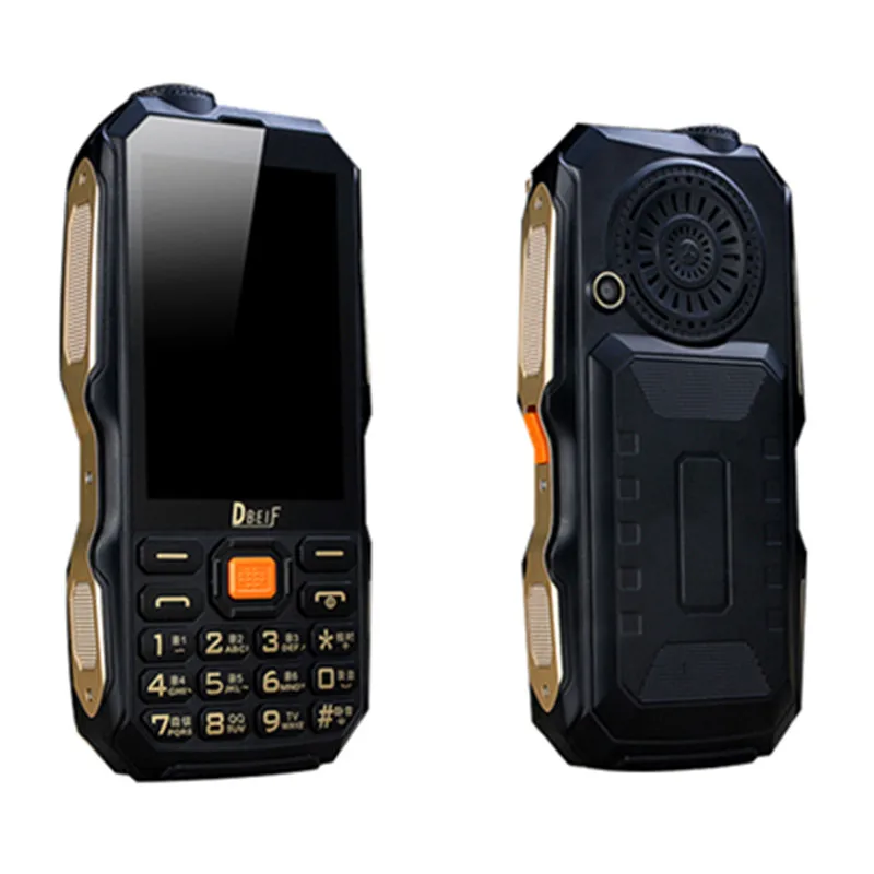 Dweif D2017 9800 мАч фонарик Внешний аккумулятор две sim-карты кнопочный мобильный телефон 3,5 дюймов HD экран антенна аналоговый ТВ