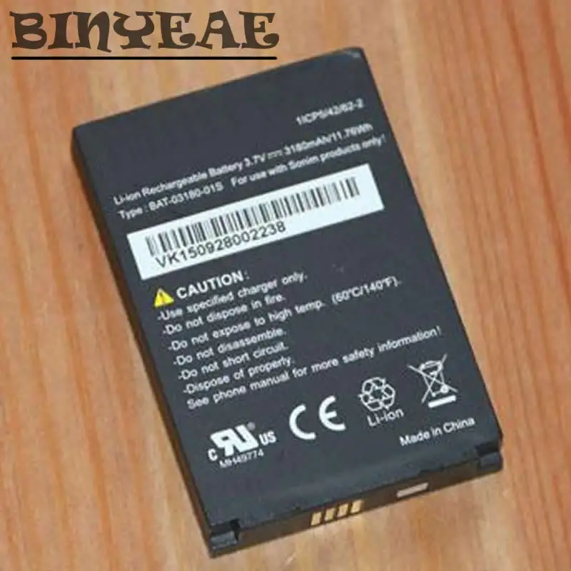 

BINYEAE 3.7v 3180MAH BAT-03180-01S Battery For Sonim XP5700 Cellphone Bateria