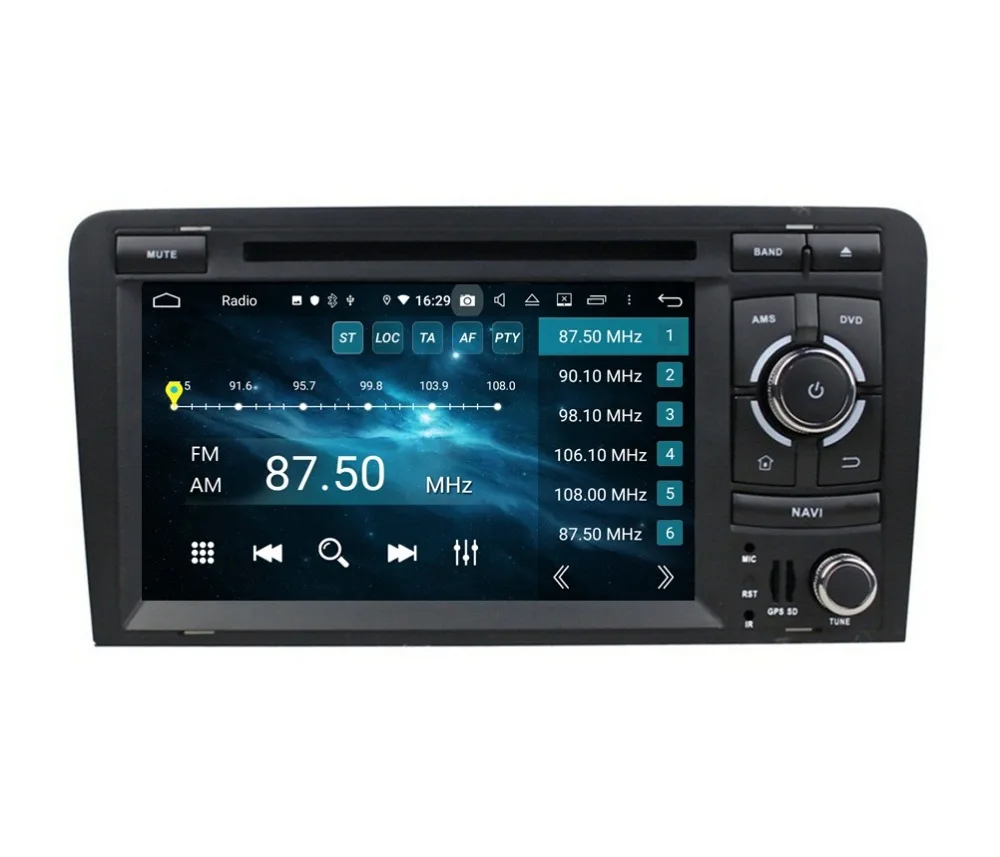 Clearance 4GB RAM Octa Core 7" Android 9.0 Car Radio DVD Player for Audi A3 S3 RS3 2003-2011 With GPS WIFI Bluetooth 4.2 USB Mirror link 5