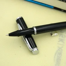 Черная средняя Серебряная часть 187 металлическая шариковая ручка