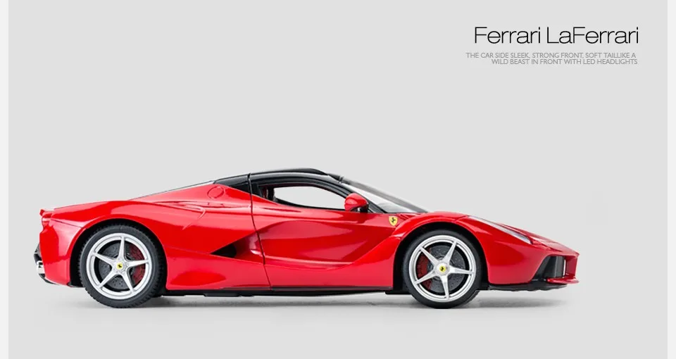 Rastar лицензированный 1:14 Ferrari LaFerrari Интеллектуальный Радиоуправляемый автомобиль игрушки для детей с дистанционным управлением бензиновый автомобиль для мальчиков игра 50100