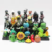 Plantas vs Zombies figuras de acción de PVC PVZ plantas + Zombies figuras de juguete de coleccionismo mejores regalos