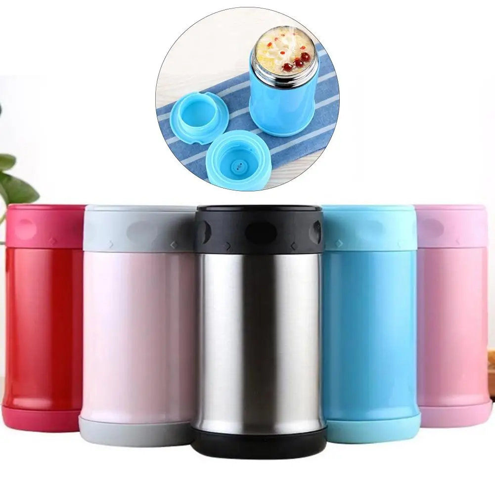 500ml Stainless Steel Portable Thermal Soup Cup Vacuum Food Insulation