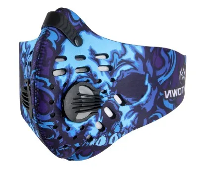 Взрослые пылезащитные ветрозащитные маски с активированным углем для занятий спортом на велосипеде, тренировок, бега, фитнеса, Регулируемая Маска на половину лица, Спортивная тренировочная маска - Цвет: Type 13