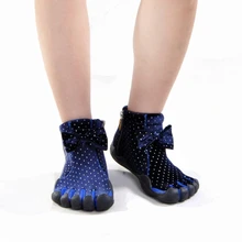 Женская прогулочная обувь с пятью пальцами спортивная обувь с бантом нескользящая резиновая Удобная Уличная обувь осень-зима, размеры 36-40,# b69