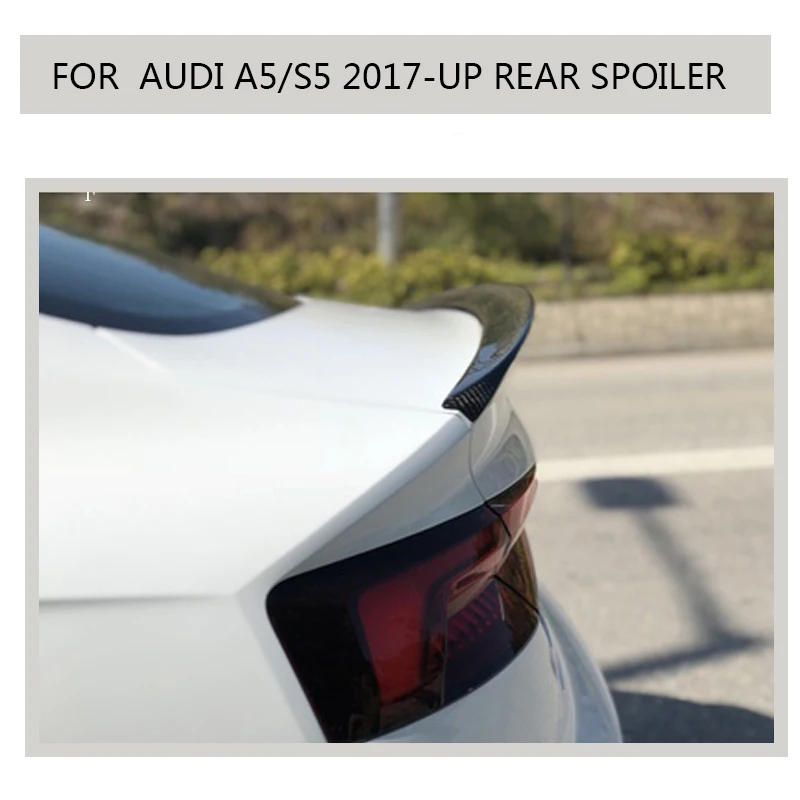 УГЛЕРОДНЫЙ спойлер 2018 для Audi a5 s5 Quatto Sportback 4 дверный 2019 2017 утиный ботинок губа