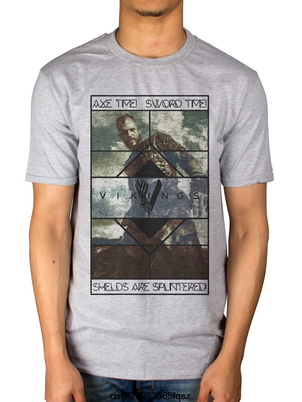 Gildan 2018 Funny Axe Time T Shirt Sword Ragnar Lothbrok Floki New Merch Printed Hipster Men'S Tops | Мужская одежда
