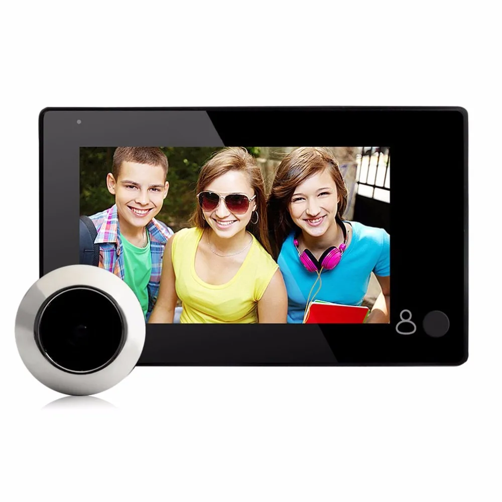 

43CH Professional 4.3 Inch TFT Display Visual Monitor Door Peephole Camera 145 Viewing Degree Wireless Viewer Camera