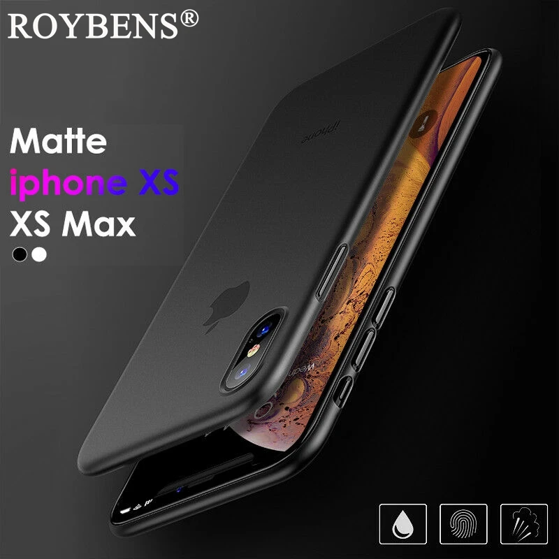 Roybens 0 4 мм ультра-тонкий матовый полипропиленовый чехол для iPhoneXS Max 6 5 жесткий