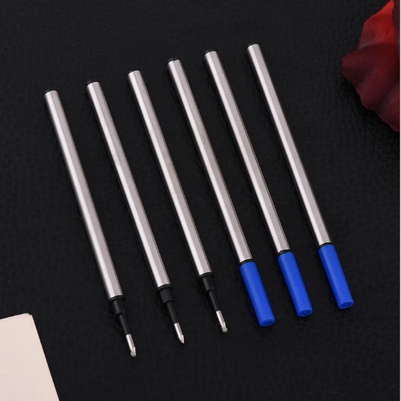 

0.5mm Metal Refill Writing Smooth Ball Pen Replacement Pen Core Children Learning Stationery School Office Supplies 5pcs