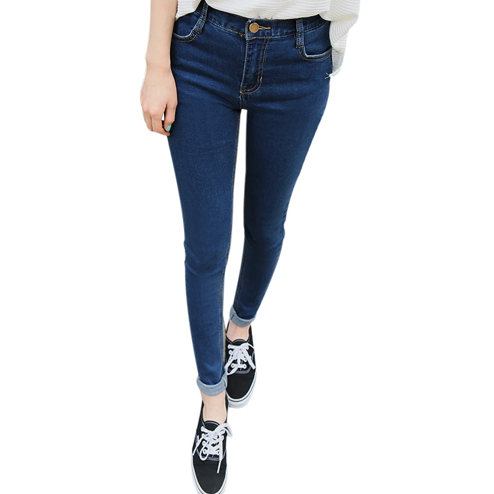 

Women'S Jeans Slim Elastic Travel Pencil Pants Cool Cotton Work Women'S Clothing Casual Pants Girl Student