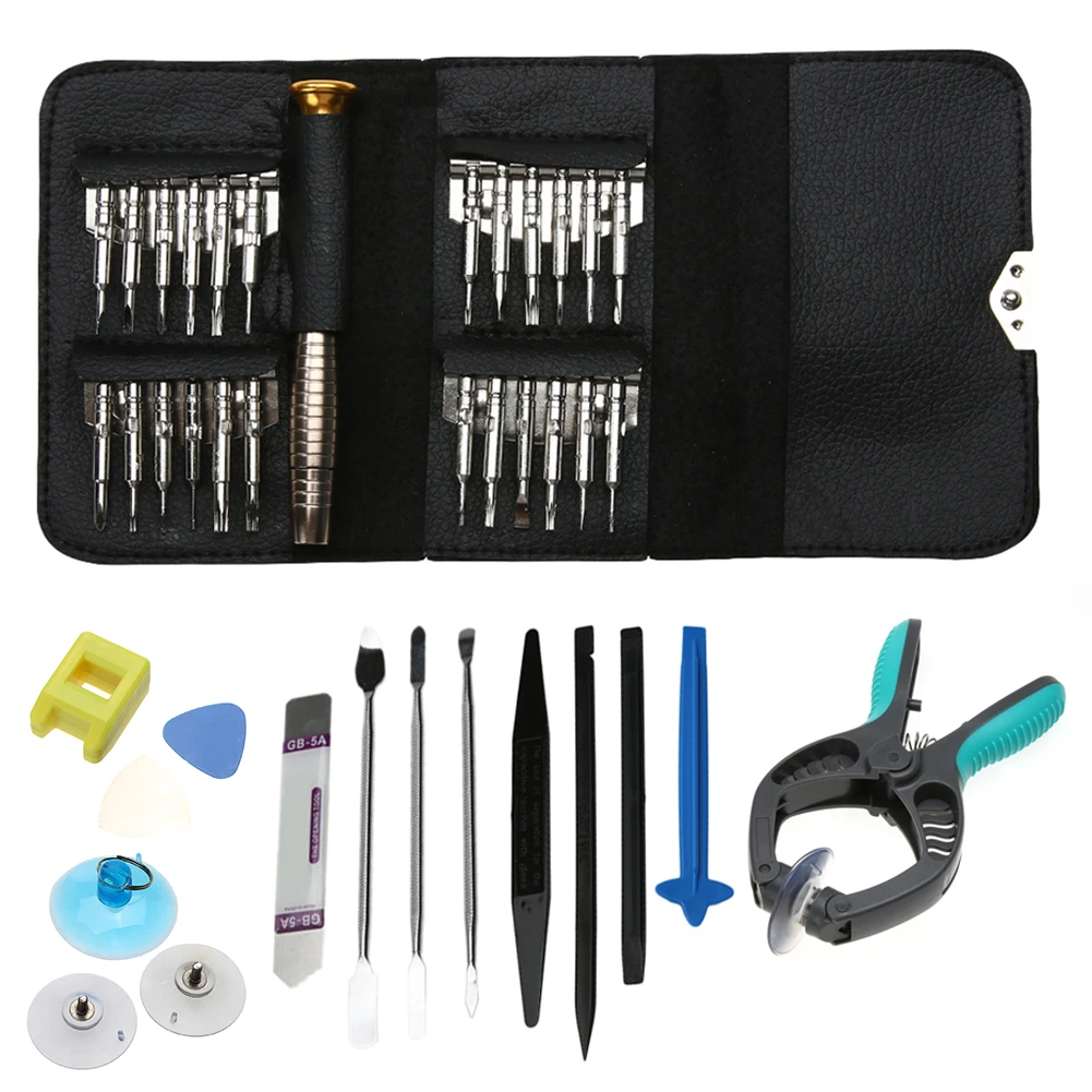 40 in 1 Mobile Phone Screen Opening Pliers Repair Tools Kit Screwdriver