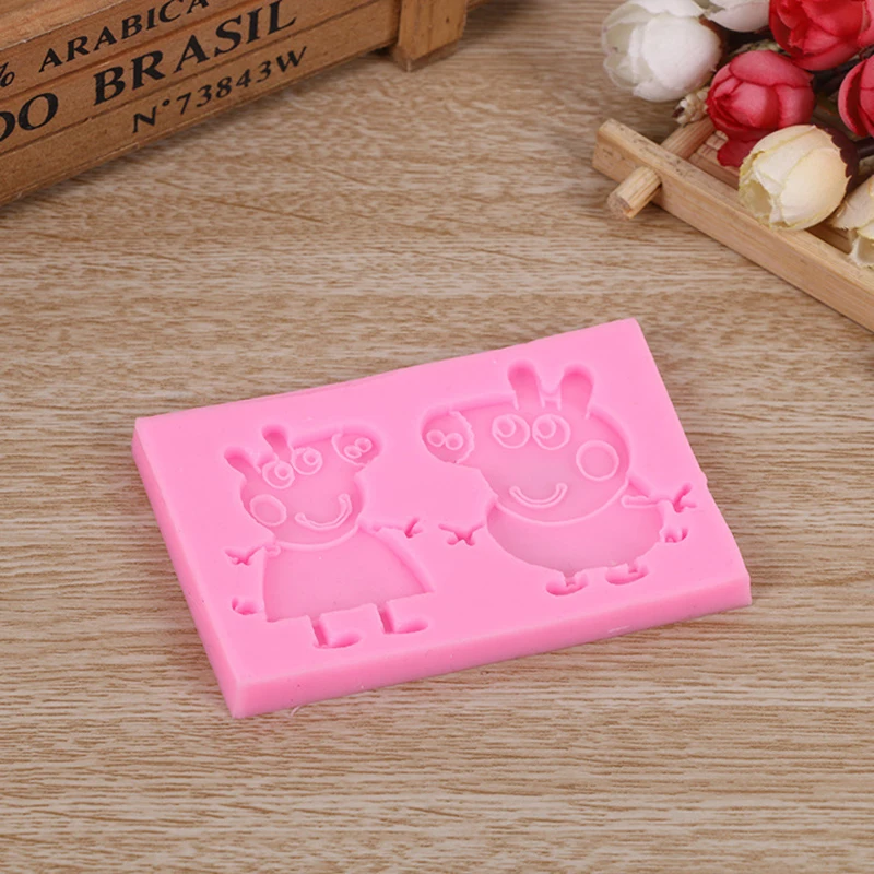 1PCS UV Resin Jewelry Liquid Silicone Mold Cartoon Animal Resin Molds For DIY Necklace Pendant Charms Making Jewelry
