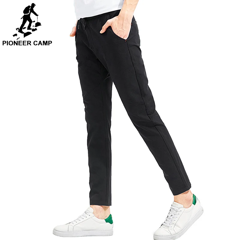 

Pioneer Camp new arrival casual pants men brand clothing drawstring trousers high quality stretch male pants AXX801116