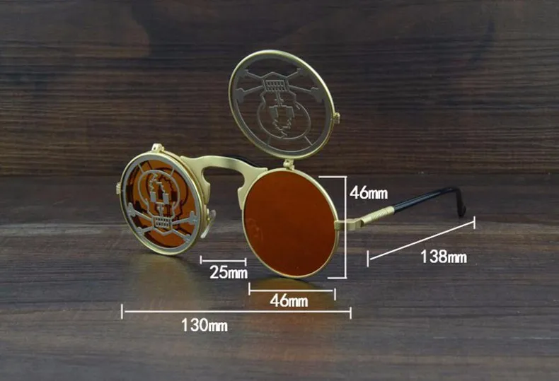 Steampunk Clamshell Sunglasses 