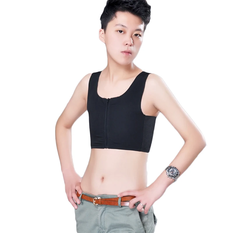 Zipper Binder Tomboy Underwear Flat Breast Binder for Tomboy Lesbian