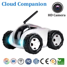 WiFi FPV RC Car Vehicle Tank with Camera Remote Control Surveillance Real-time Video Cloud Companion Removable IP Camera