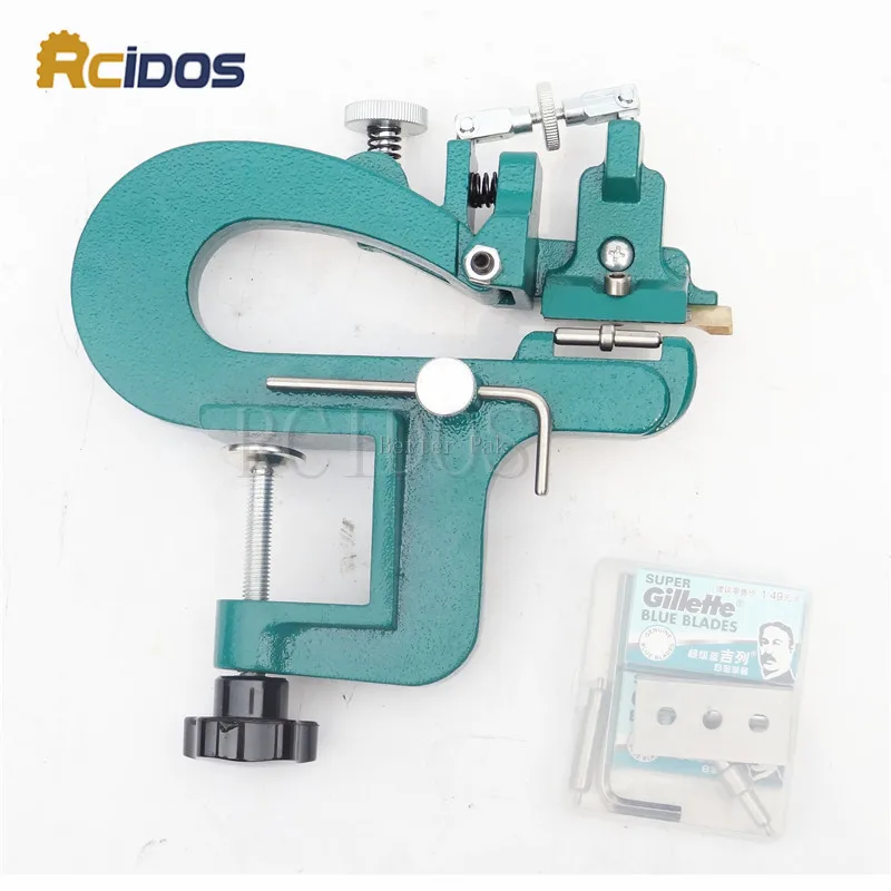 

ER809G Leather splitter,RCIDOS leather paring device kit,max 35mm width,leather skiver,vegetable tanned leather peeler