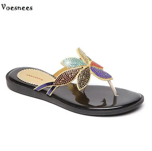 

2018 New Crystal Diamond Wedges Flower Sandals High Slope Sandals Female Summer Fashion Flat Solid Sexy Women Shoes Beach Many