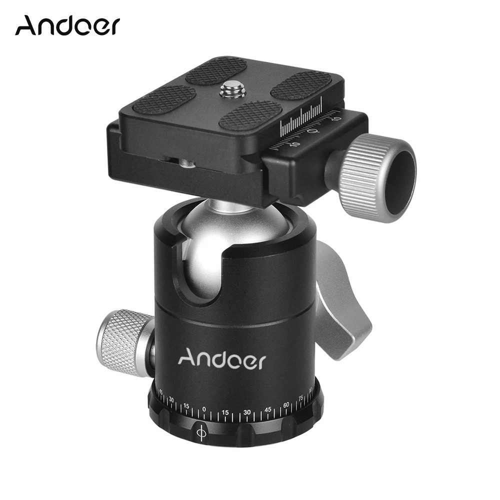 Andoer X-30S шаровой головкой Ballhead штатива+ Quick Release Plate для Sony Nikon Canon камеры DSLR Макс. нагрузки Ёмкость 10 кг/22Lbs