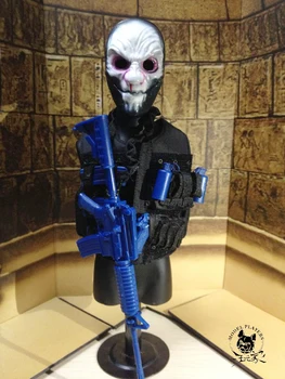 

New Delicated 1/6 Scale Soldier Mini Mask PAYDAY Jimmy For Fans Collection