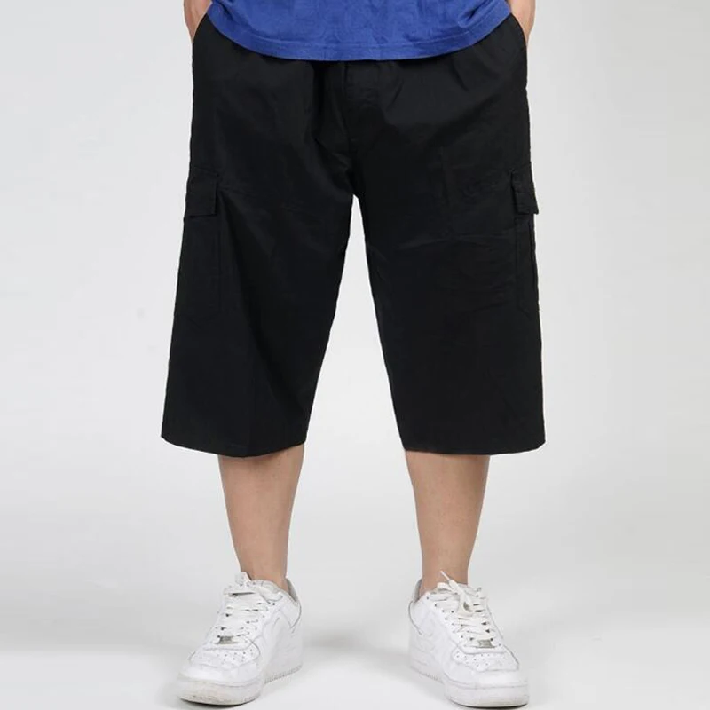 Shorts Men Loose Cargo Shorts Bermuda Masculina Plus Size 5XL 6XL Casual Capris Pocket Short Mens Cotton Sweatpants Pantalones