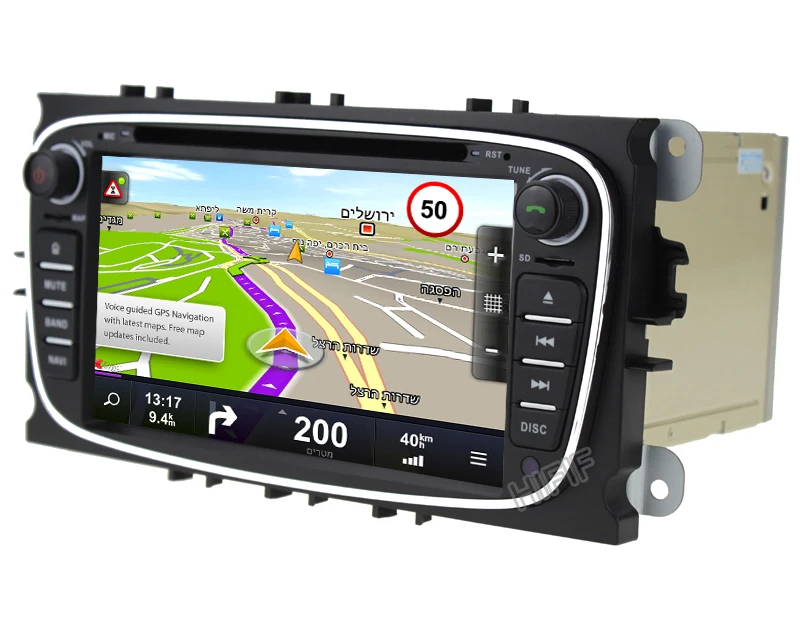 Discount 4+32GB 2 din Android 8.0 Octa Core Car DVD Player GPS Navi for Ford Focus Galaxy with Audio Radio Stereo wifi Head Unit 1024*600 22