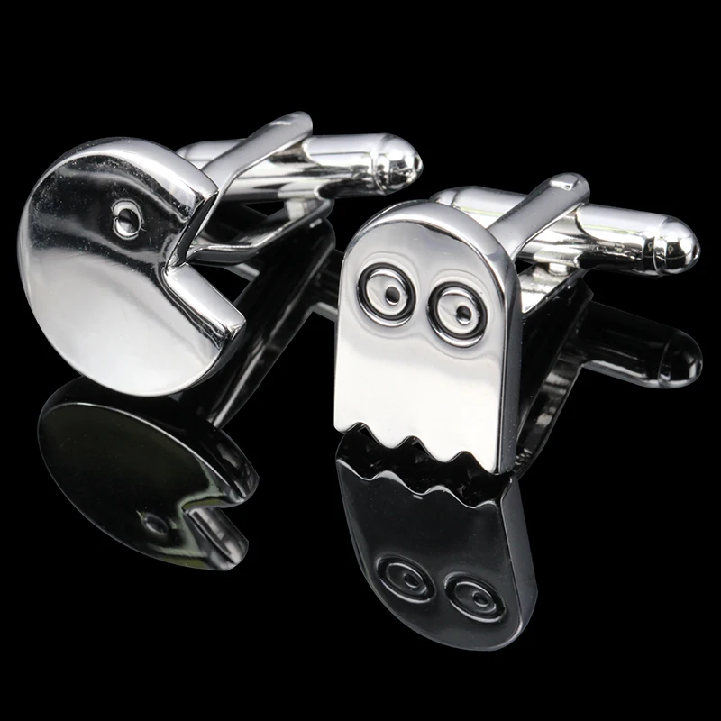 

C-MAN Enamel cufflink 2 pairs/lot male Face cuff button French Shirt Men Jewelry Wedding Groom Men Cuff Links