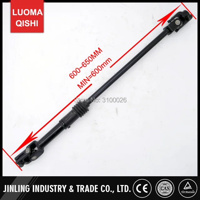 350mm Steering wheel 630mm Rack & Pinion 610mm adjust U Joint Tie Rod  Fit For China Go Golf l Kart Buggy Karting UTV Bike Parts 5